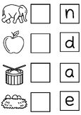 Cut and paste beginning sounds worksheet