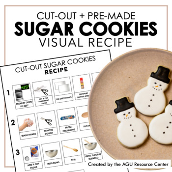 Preview of Cut-out Sugar Cookies VISUAL RECIPE | Holiday Recipes
