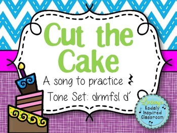 Preview of Cut the Cake: A folk song to teach ta rest