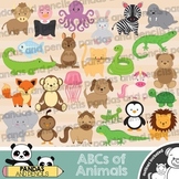 ABCs of Animals / Cute Alphabet Animals Clip Art
