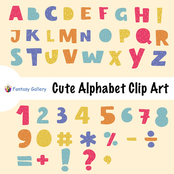 Preview of Cute Alphabet Clip Art