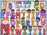 Cute Alphabet Kids Clipart