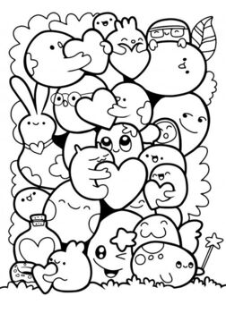 Fun2draw Cute Coloring Book: Lv. 1: Cute Easy Coloring Book for