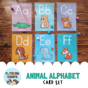 Cute Animal Alphabet | Classroom Posters | Flash Cards | Wall Decor