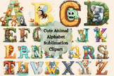 Cute Animal Alphabet Sublimation