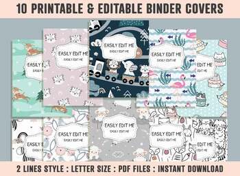 cute binder cover designs