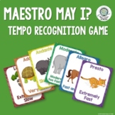 Cute Animal Musical Tempo Posters with Movement Game for F