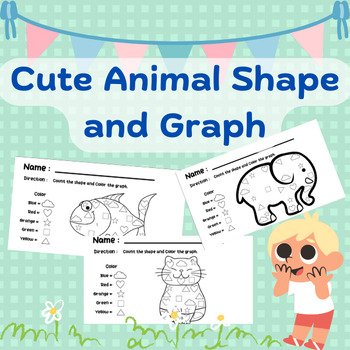 Preview of Cute Animal Shape and Graph