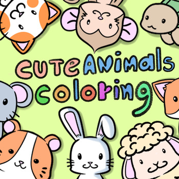 Preview of Cute Animals Coloring