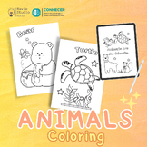 Cute Animals Coloring Book 30 Page