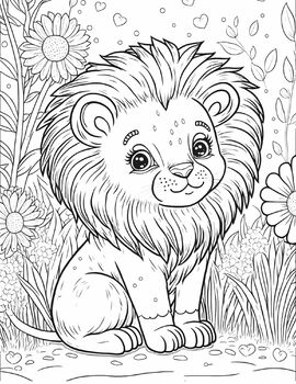 Coloring Books For Girls Cute Animals: Lovely Animal Coloring Pages For  Kids, Fun Illustrations To Color And Activities For Girls by M.D.J. Lewis,  Paperback