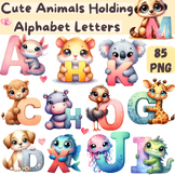 Cute Animals Holding Alphabet Letters - 85 Adorable Animal