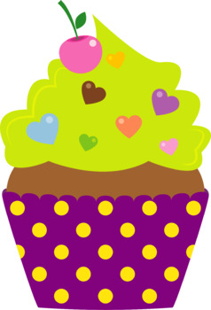 Whimsical Cupcake Clipart for Sweet Creations