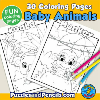 baby coloring pages animals