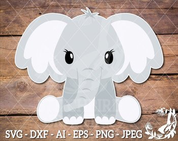 Download Cute Baby Elephant SVG, Instant Download, Commercial Use ...