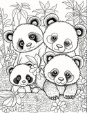 Cute Baby Panda Coloring Book For Adults| 50 Cute Panda Co