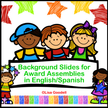 Preview of Virtual Award Assembly Background Slides - English & Spanish