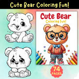 Cute Bear Coloring Fun!