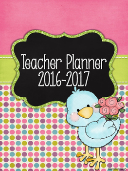 Preview of Cute Birds Teacher Planner Bundle