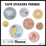 SAMPLE Cute Boho Digital Student Feedback Stickers