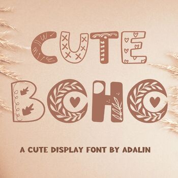 Preview of Cute Boho - Display font