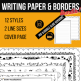 Cute Borders & Writing Paper Set - Digital Download Google