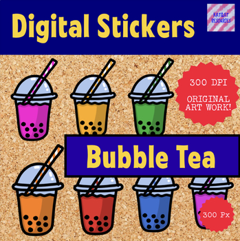 Preview of Cute Bubble Tea Clip Art
