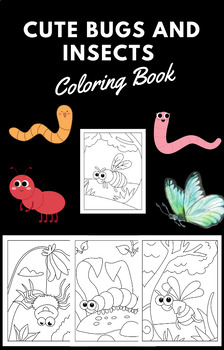 Preview of Cute Bugs and Insects Coloring Book