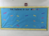 Cute Bulletin Board Template-We believe in our #selfies