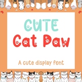 Cute Cat Paw- Display Font