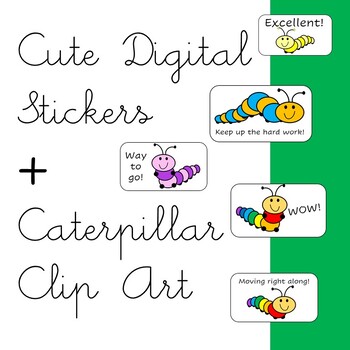 Preview of Digitial Stickers Distance Learning and Clip art