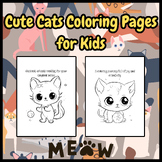 Cute Cats Coloring Pages for Kids
