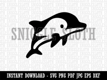 Dolphin Svg, Ocean Svg, Fish Svg, Leopard - Cheetah Svg Cut File for  Cricut, Beach Svg, Summer Svg Png Eps Dxf Pdf Vector Clipart Download