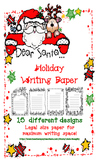 Cute Christmas Lined Writing Paper