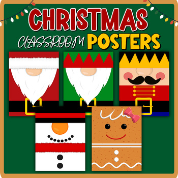 Preview of Cute Christmas Posters Classroom Decor