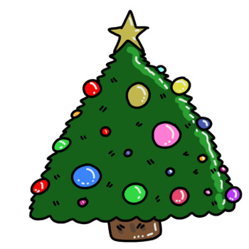 Cute Christmas Trees by Katqat Resources | TPT