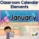 Cute Classroom Calendars with Fish