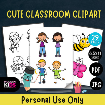Preview of Cute Classroom Clipart Decor