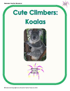 Preview of Cute Climbers: Koalas Reading Comprehension Passage