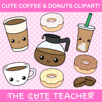 coffee and donuts clip art