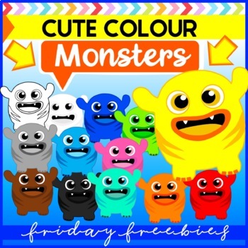 Preview of FREE MONSTER CLIPART FOR COMMERCIAL USE #FRIDAYFREEBIES