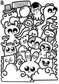 Cute Colouring Pages - Cute Creatures (1) by The Colouring Cove | TPT