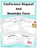 Cute Conference Request and Reminder Form in Color and Bla