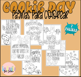 Cute Cookie Day Coloring Pages| Día de las Galletas página