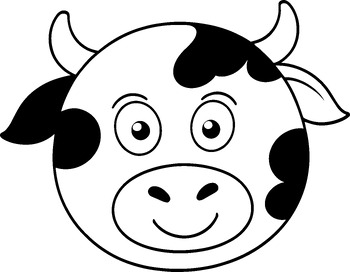 Preview of Cute Cow Mask -  Paper Crown Printable Coloring Craft Activity - 4K