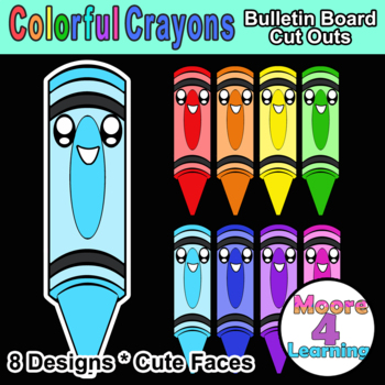 Kawaii Crayons | Art Board Print