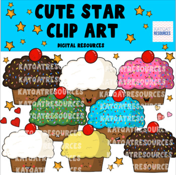 Preview of Cute Cupcake Clip Art