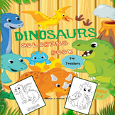 Cute Dinosaur Coloring pages: Amazing Dinosaurs! For Kids