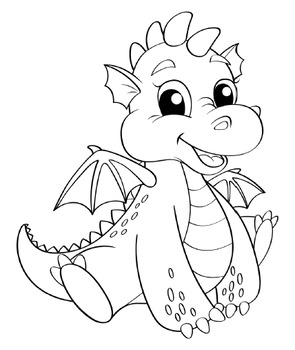 Cute Dinosaur Coloring pages: Amazing Dinosaurs! For Kids | TPT