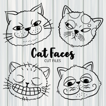 cat face line drawing